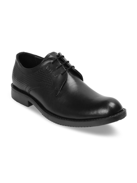 

Red Chief Men Black Formal Leather Derby Shoes