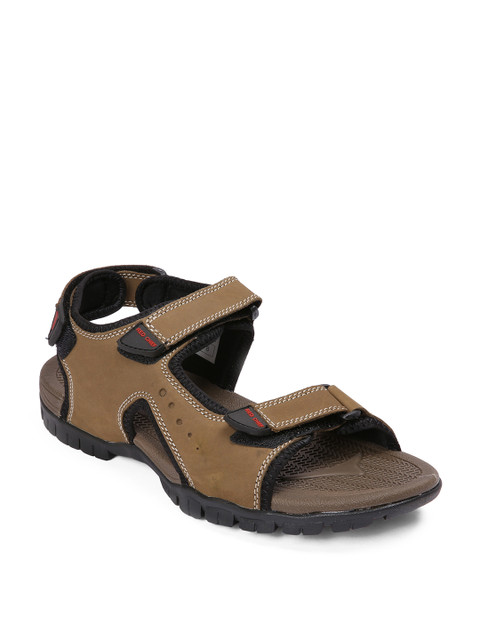 

Red Chief Men Brown Leather Comfort Sandals