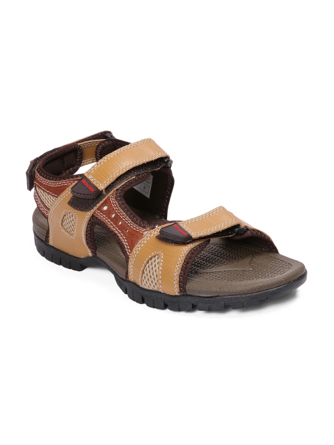 

Red Chief Men Rust & Beige Leather Comfort Sandals