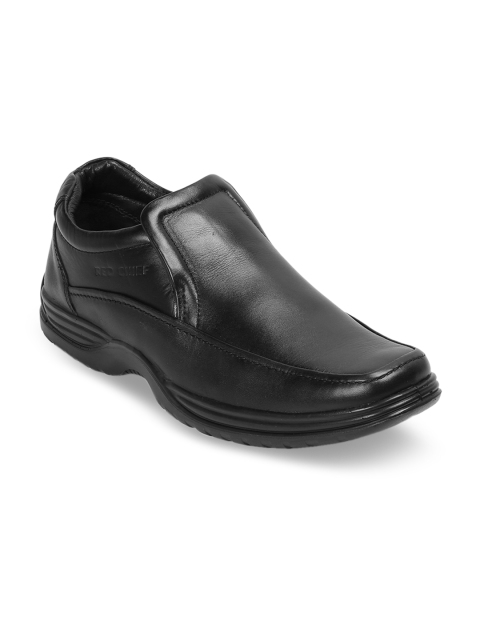 

Red Chief Men Black Leather Formal Slip-On Shoes
