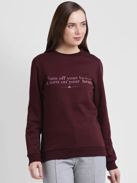 

Leo Sansini Women Burgundy Printed Sweatshirt