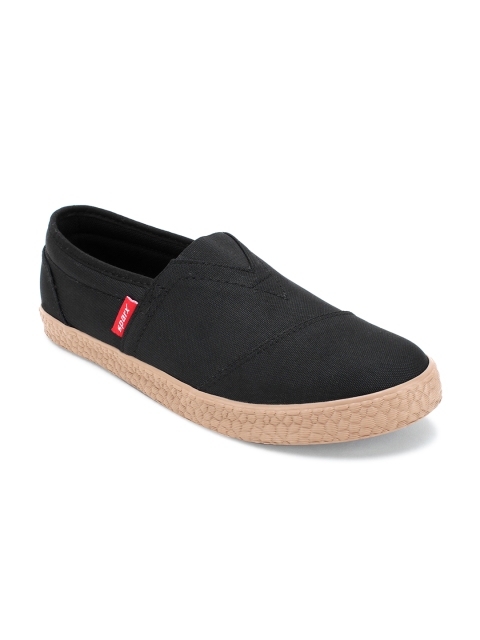 

Sparx Men Black Slip-On Sneakers