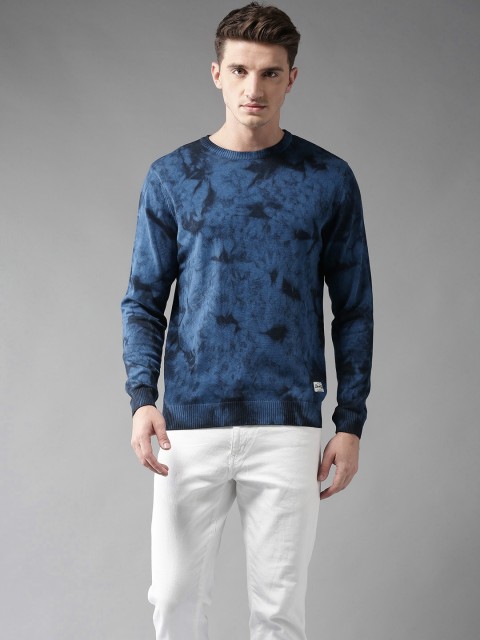 

Flying Machine Men Blue Dyed Pullover