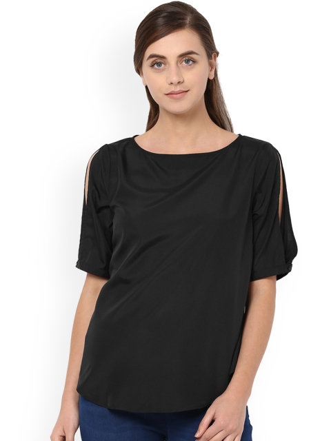 

Van Heusen Woman Women Black Solid Top
