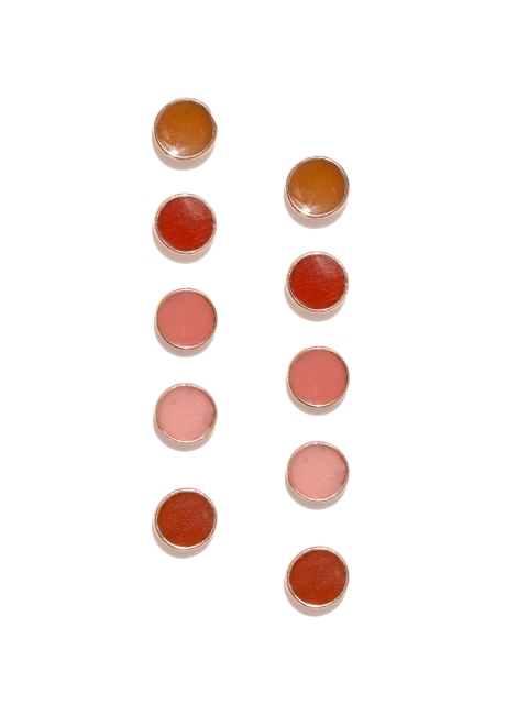 

Accessorize Set of 5 Pink Circular Studs
