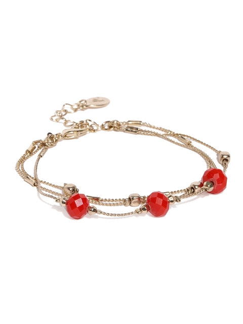 

Accessorize Red Alloy Multistrand Bracelet