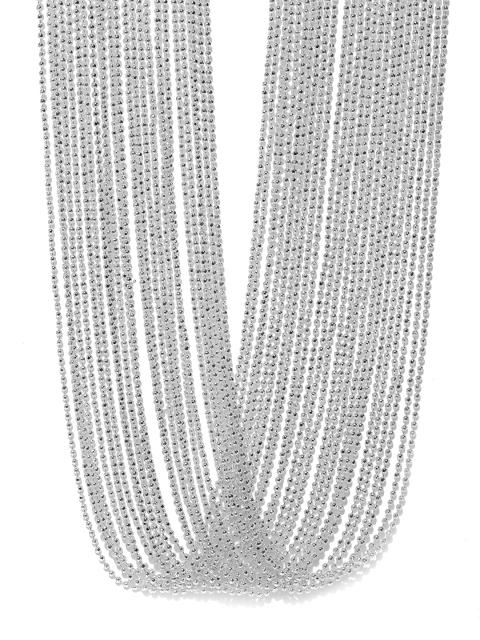 

Accessorize Silver-Toned Multistrand Necklace