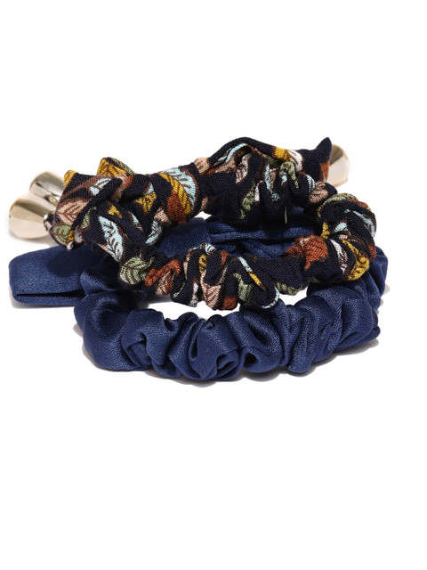 

Accessorize Set of 2 Navy Blue Ponytail Holder