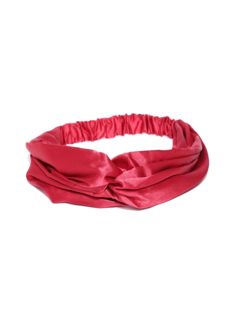 

Accessorize Red Knot Hairband with Satin Finish