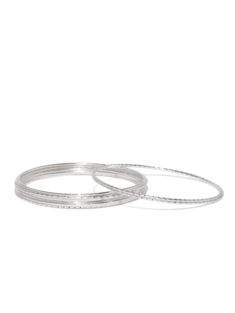 

Accessorize Set of 10 Silver-Toned Bangle-Style Bracelets