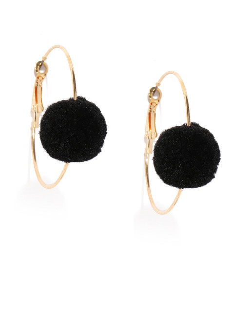 

Accessorize Black Circular Hoop Earrings