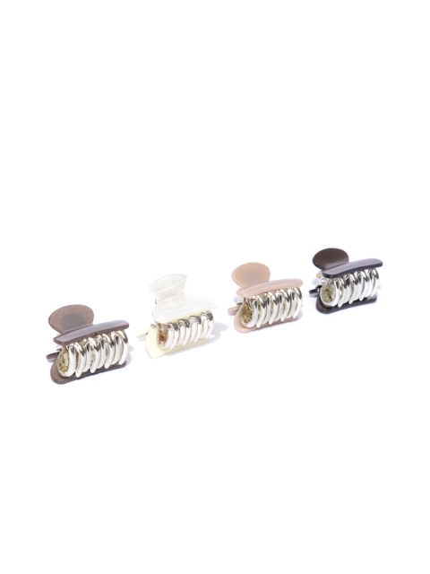 

Accessorize Set of 4 Claw Clips, Cream