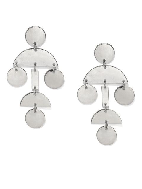 

Accessorize Silver-Toned Contemporary Drop Earrings