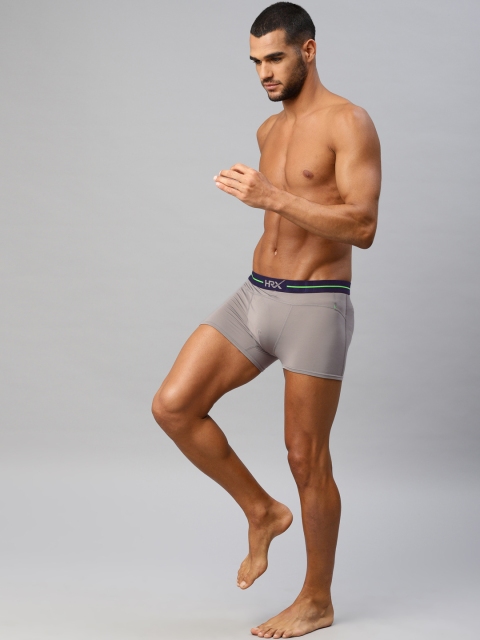 

HRX by Hrithik Roshan Men Active Grey Solid Trunk LS-7044B