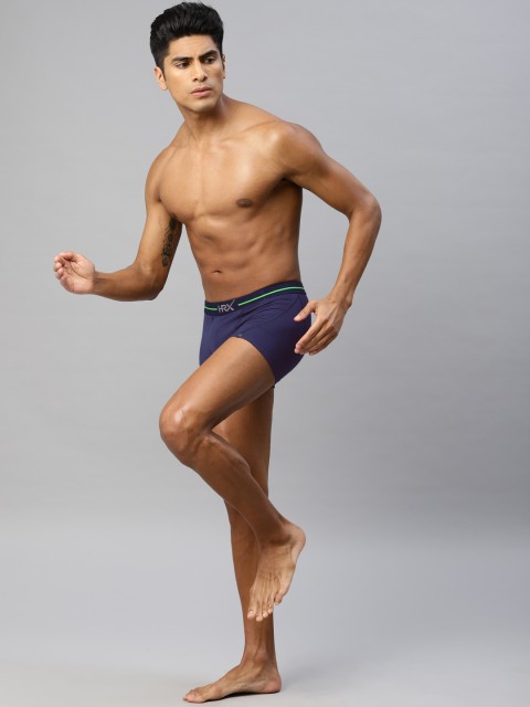

HRX by Hrithik Roshan Men Active Navy Blue Solid Mesh Trunk LS-7040A