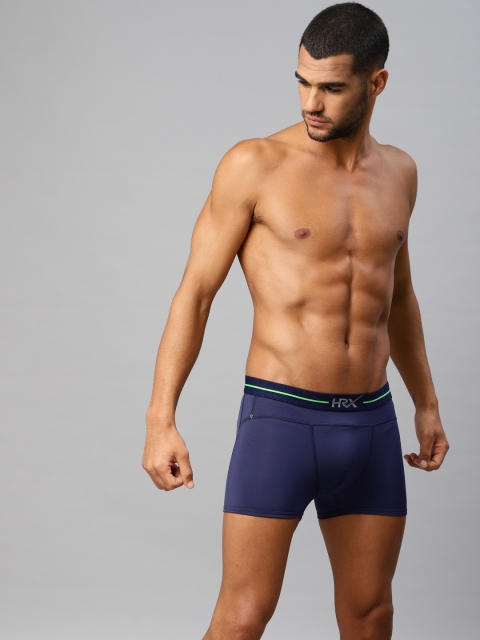 

HRX by Hrithik Roshan Men Active Navy Blue Solid Trunk LS-7044A