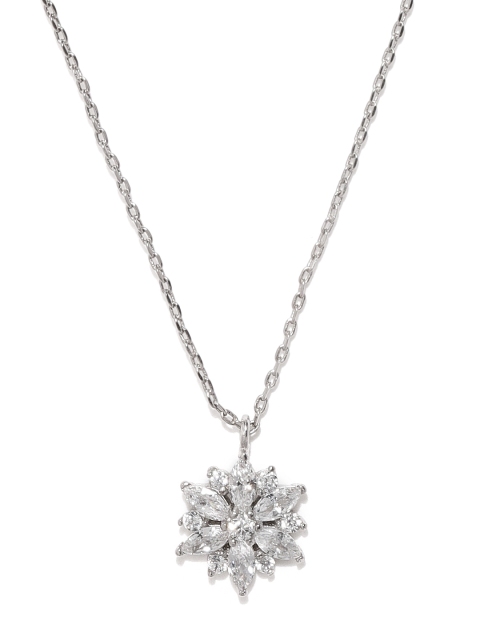 

Accessorize Silver-Toned Metal Pendant with Chain