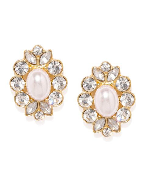 

Accessorize Gold-Toned Oval Oversized Studs