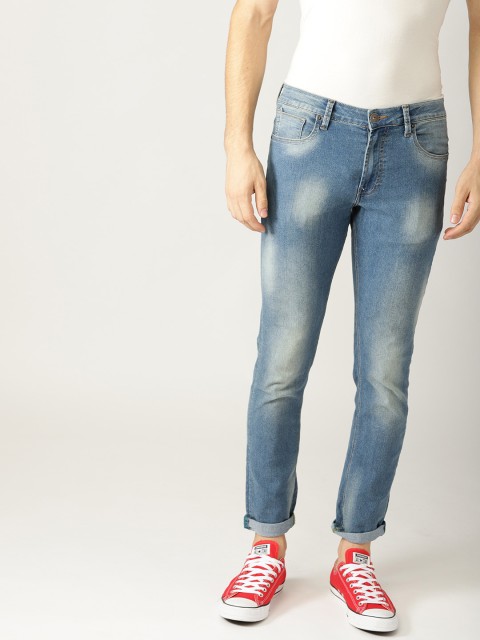 

United Colors of Benetton Men Blue Skinny Fit Mid-Rise Clean Look Stretchable Jeans