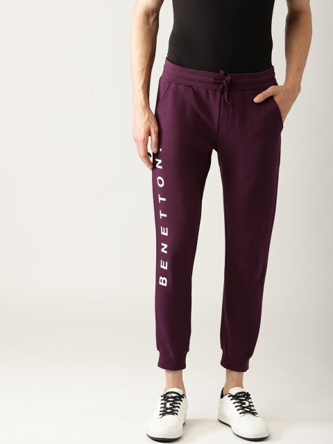 

United Colors of Benetton Purple Solid Joggers