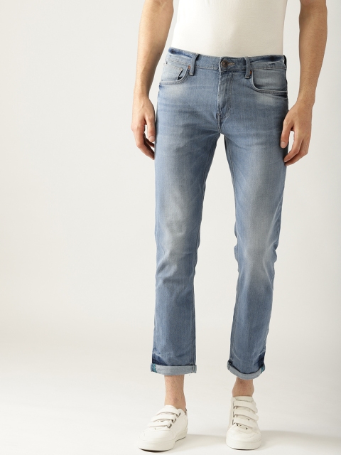 

United Colors of Benetton Men Blue Skinny Fit Mid-Rise Clean Look Stretchable Jeans