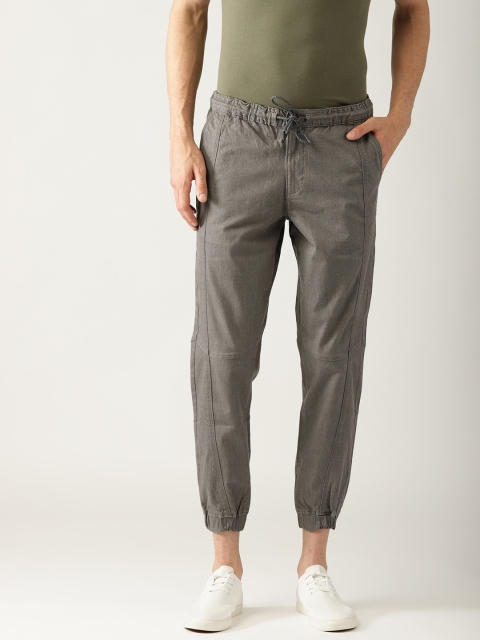 

United Colors of Benetton Men Grey Solid Joggers