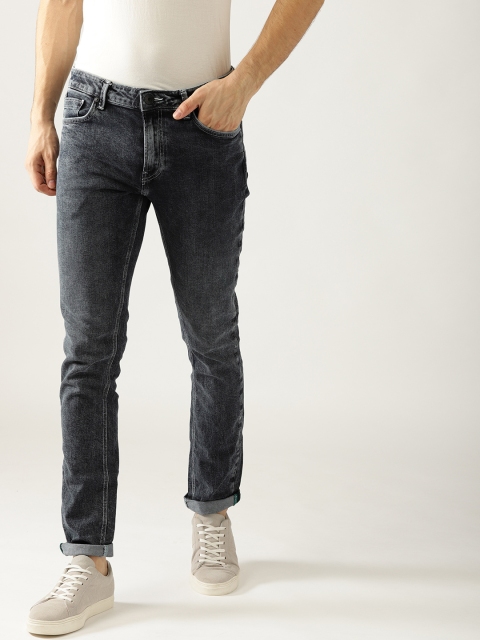 

United Colors of Benetton Men Charcoal Grey Skinny Fit Clean Look Stretchable Jeans