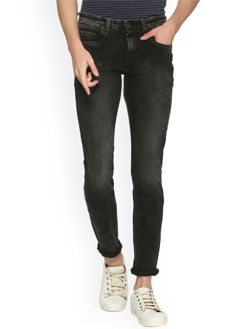 

V Dot Men Black Skinny Fit Mid-Rise Clean Look Stretchable Jeans