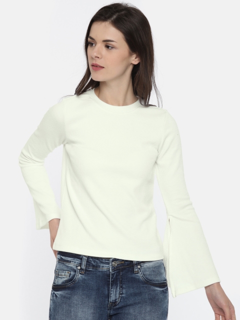 

Jealous 21 Women White Solid Top