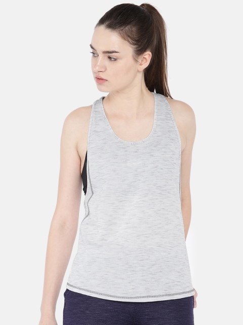 

People Women Grey Solid Tank Top