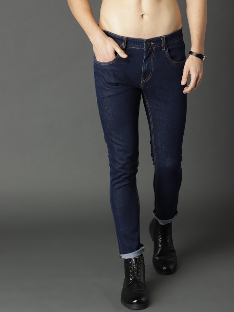 

Roadster Men Navy Blue Skinny Fit Mid-Rise Clean Look Stretchable Jeans
