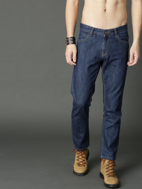

Roadster Men Navy Blue Slim Fit Mid-Rise Clean Look Jeans