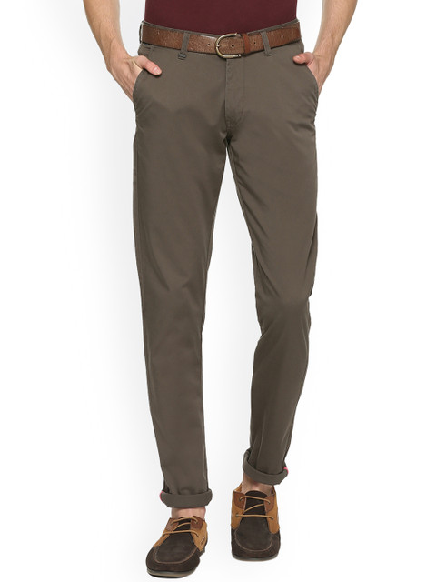 

Van Heusen Sport Men Brown Slim Fit Solid Chinos