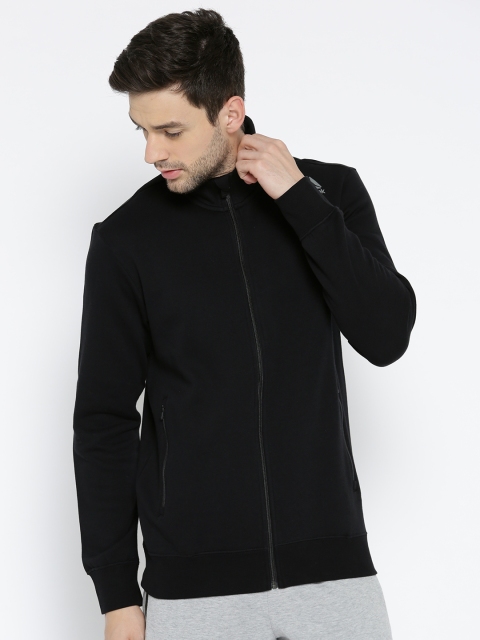 

Reebok Men Black Solid Sporty Jacket