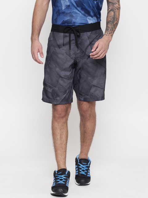 

Reebok Men Grey Printed WOR GRAPHIC BOARD Training Sports Shorts