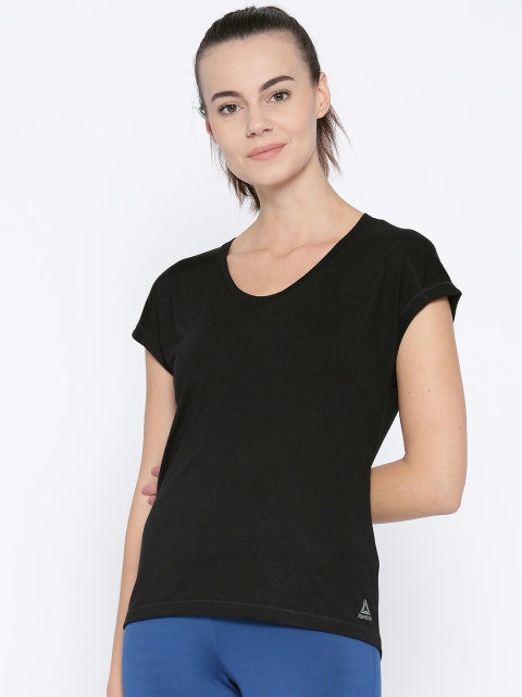 

Reebok Women Black Workout Ready Supremium 2.0 Training T-shirt