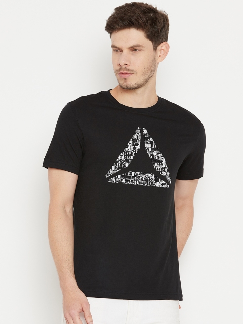 

Reebok Black GS OPP Mantra Delta Printed Training T-shirt