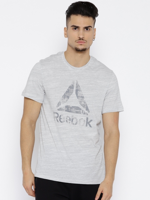 

Reebok Men Grey Melange EL Marble Group Training T-shirt