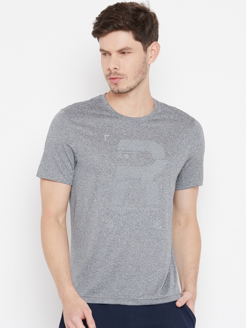 

Reebok Men Grey Melange Reflective T-shirt