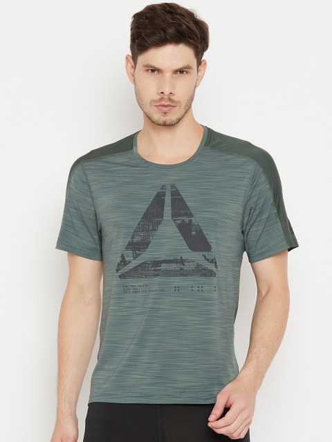 

Reebok Men Green AC Graphic Move Training T-shirt