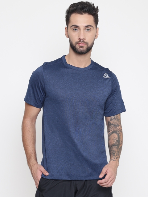 

Reebok Men Navy Blue US Melange Training T-shirt