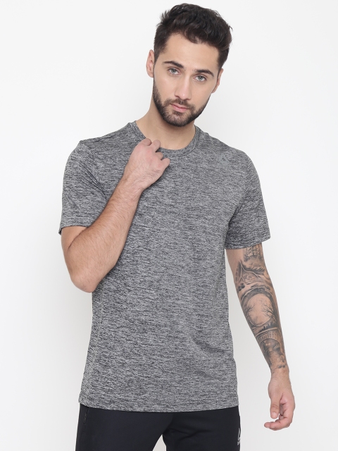 

Reebok Men Grey CT Solid Round Neck Training T-shirt