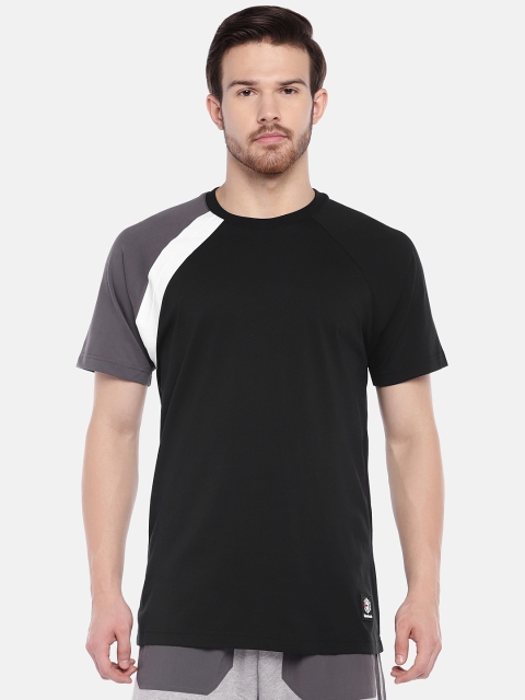 

Reebok Classic Men Black & Grey Colourblocked ES T-shirt