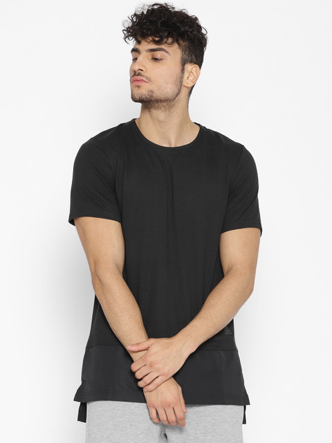 

Reebok Men Black Training Supply Tech Round Neck T-shirt