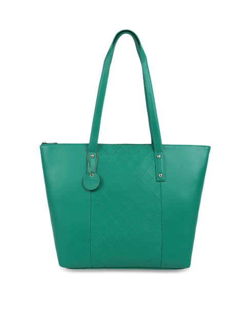 

Toteteca Green Colourblocked Shoulder Bag