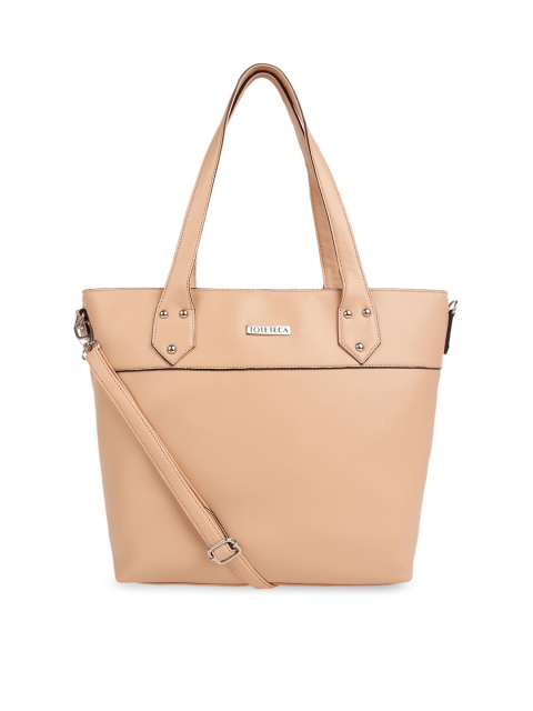 

Toteteca Peach-Coloured Solid Shoulder Bag