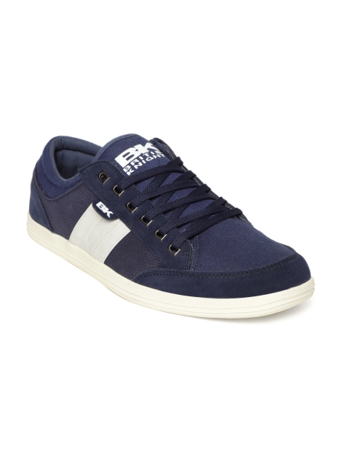 

BRITISH KNIGHTS Men Navy Blue & Off-White Colourblocked Sneakers