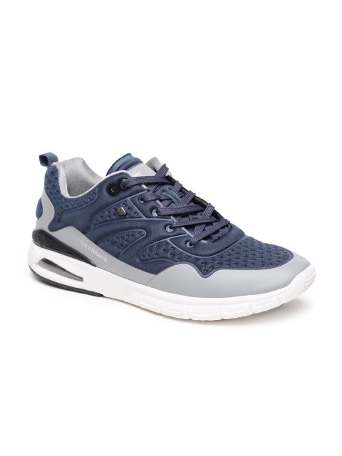 

BRITISH KNIGHTS Men Navy Blue & Grey Colorblocked Sneakers