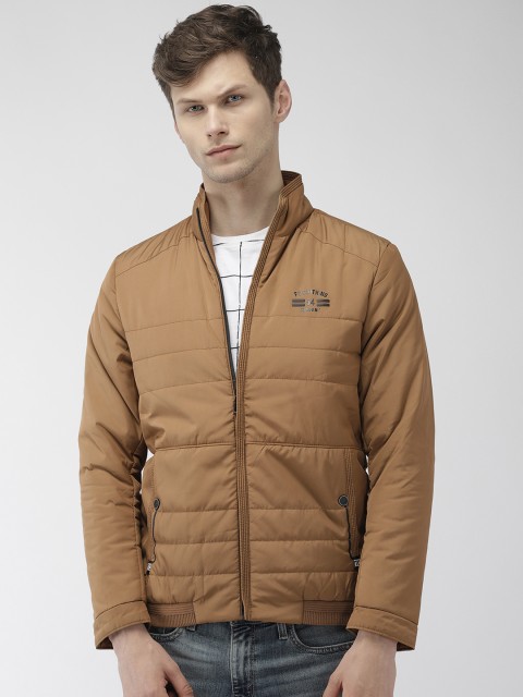 

Fort Collins Men Khaki Solid Padded Jacket