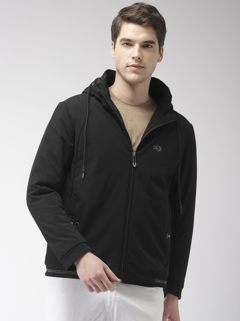 

Fort Collins Men Black Solid Hooded Padded Jacket